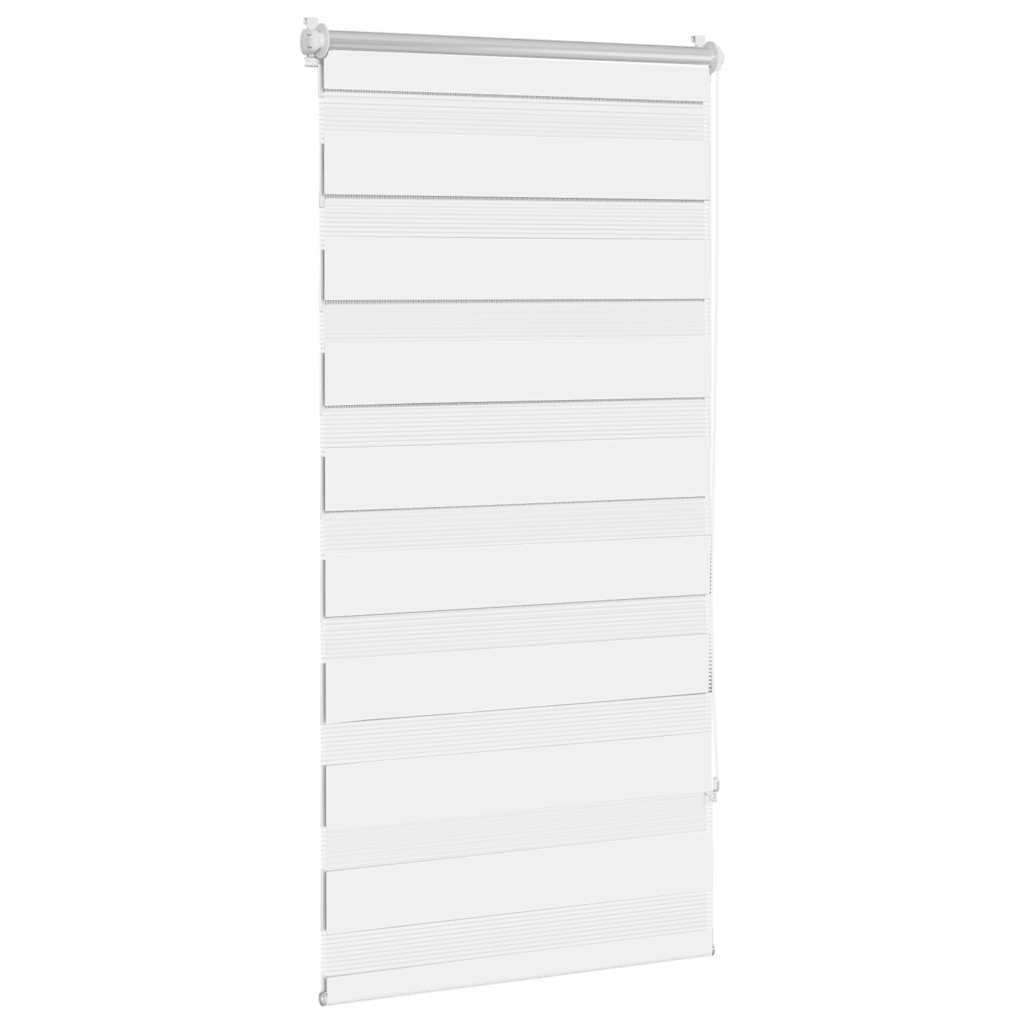Cortina zebra 60,9x120 cm, largura do tecido 56,7 cm, branca