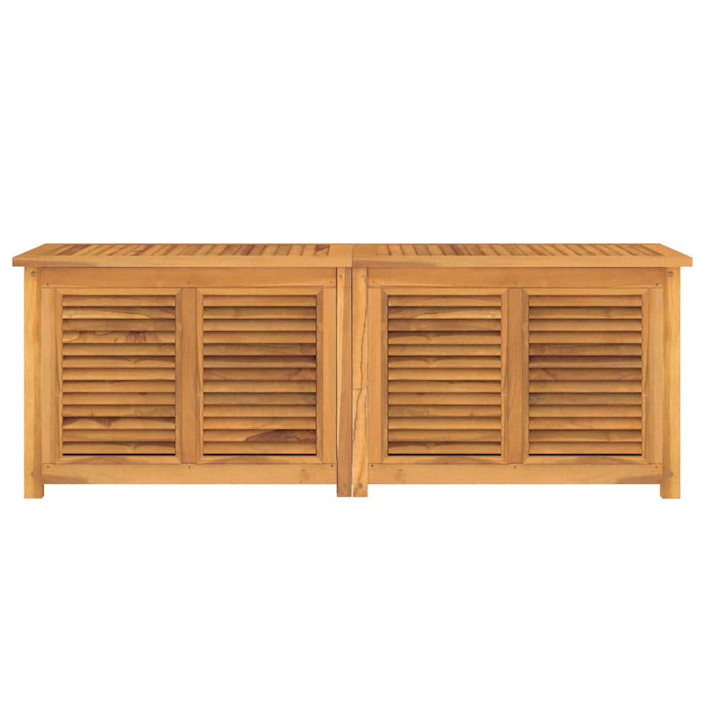 Caixa de arrumação para jardim com saco 150x50x55cm teca maciça