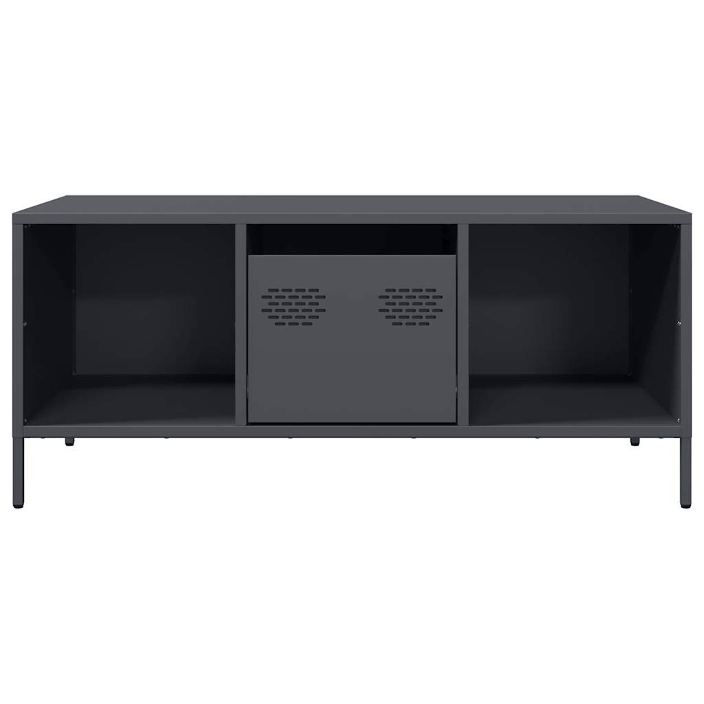 Mesa de centro 101,5x50x43,5 cm aço laminado a frio antracite