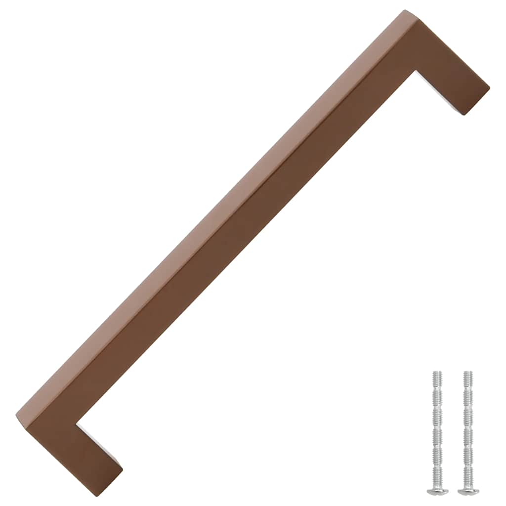 Puxadores para móveis 5 pcs 192 mm aço inoxidável bronze