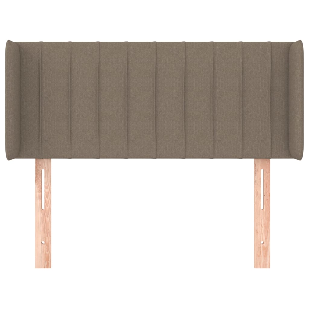 Cabeceira cama abas tecido 83x16x78/88 cm cinzento-acastanhado