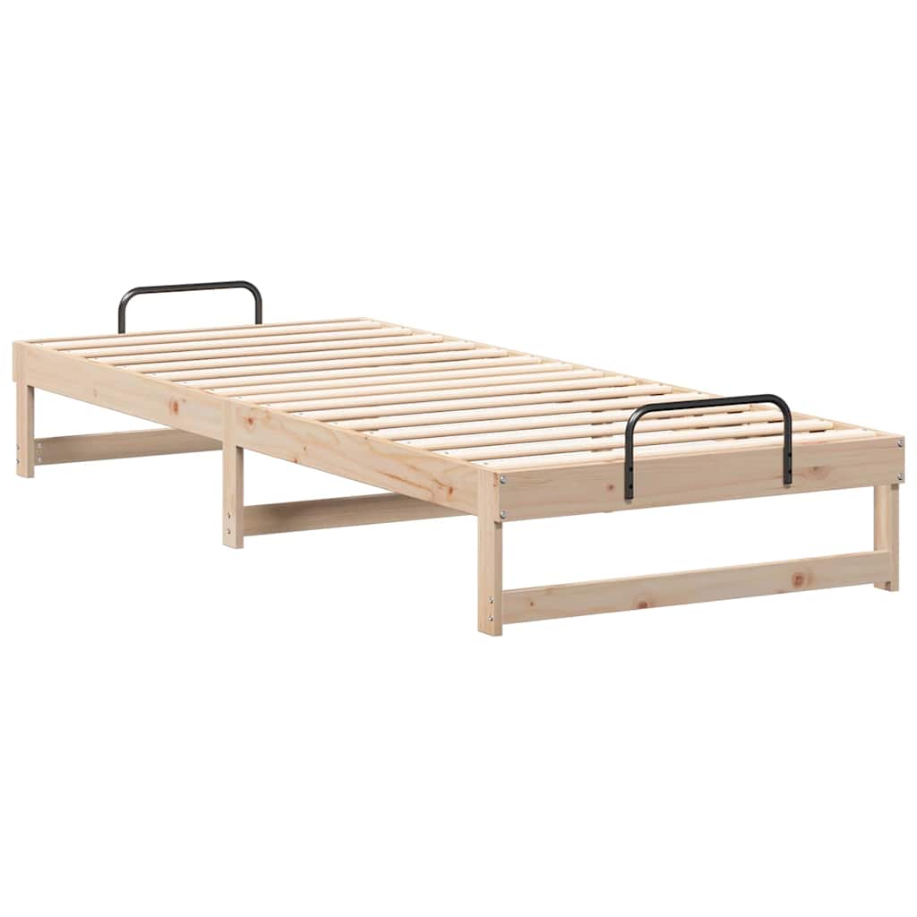 Estrutura da cama castanho 100 x 220 cm