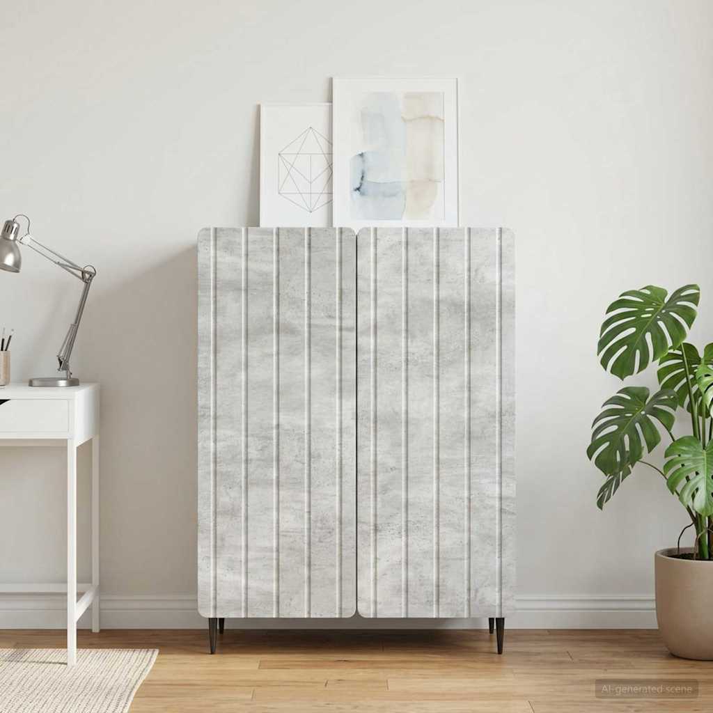 Buffet cinzento cimento 66 x 34,5 x 92 cm derivados de madeira