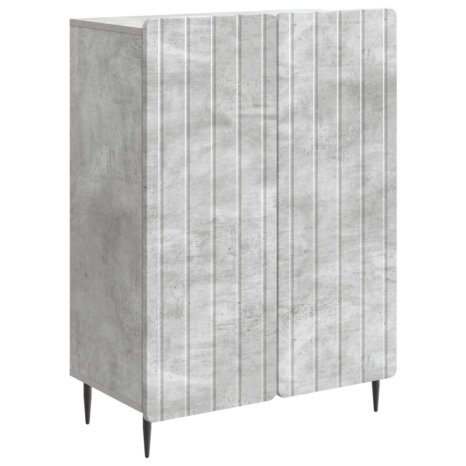 Buffet cinzento cimento 66 x 34,5 x 92 cm derivados de madeira