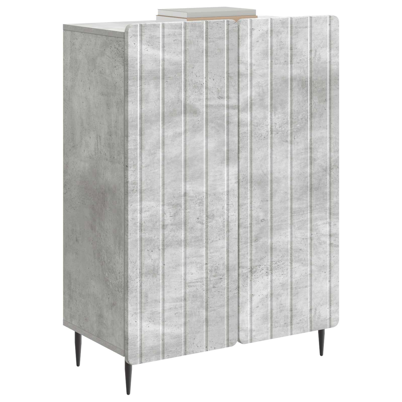 Buffet cinzento cimento 66 x 34,5 x 92 cm derivados de madeira