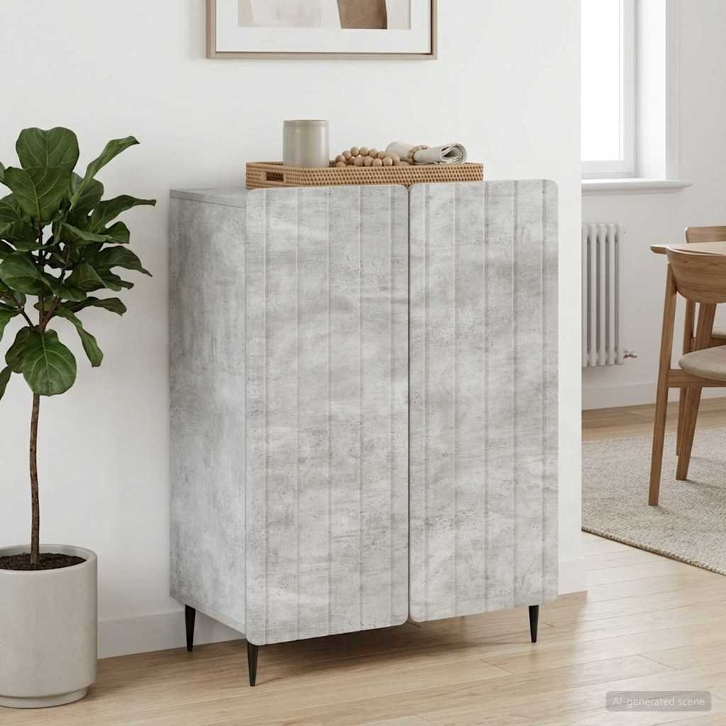 Buffet cinzento cimento 66 x 34,5 x 92 cm derivados de madeira
