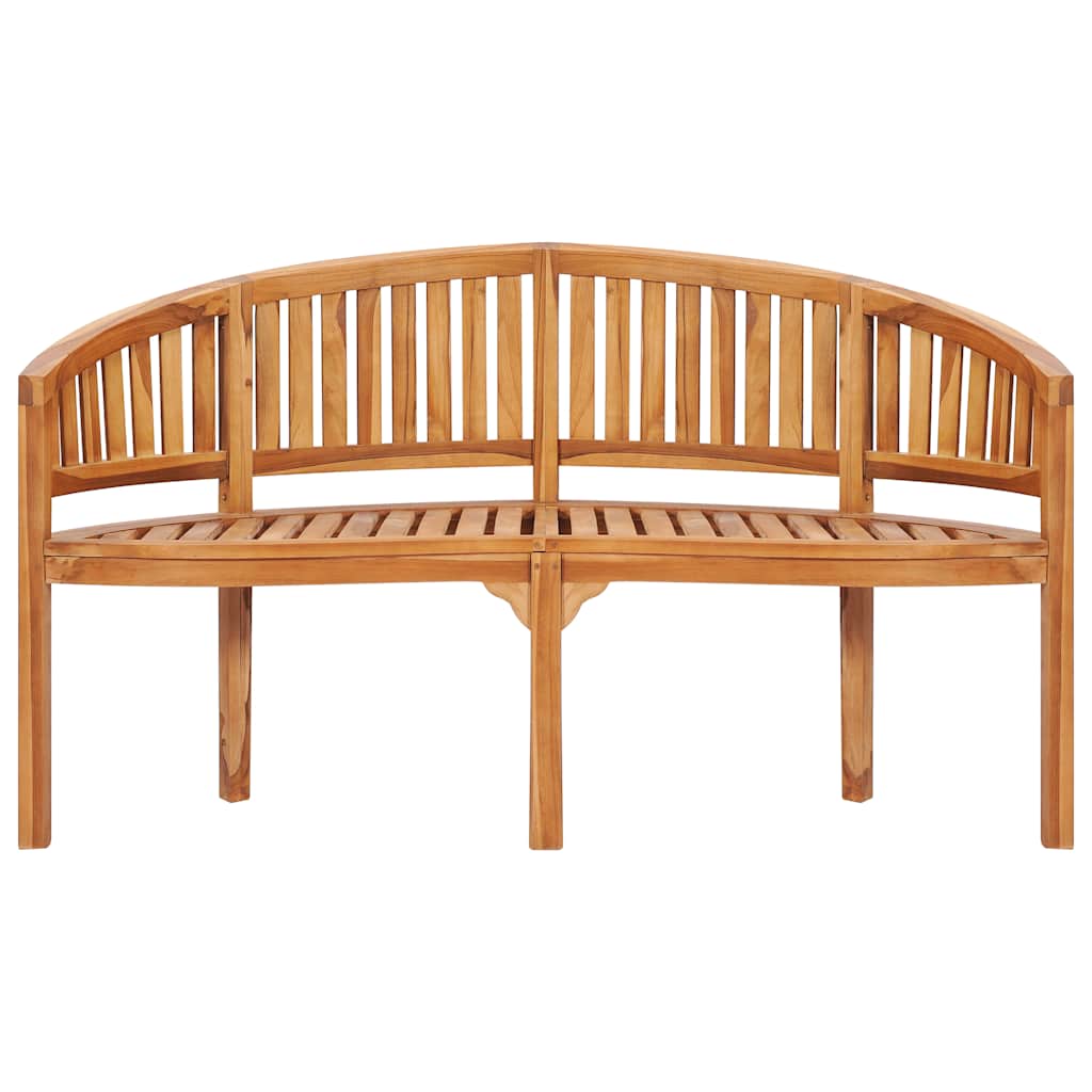 Banco banana 151 cm madeira de teca maciça