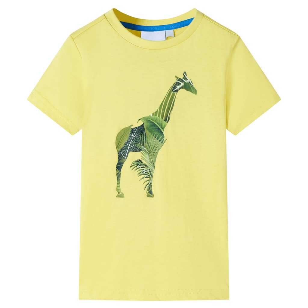 T-shirt de criança amarelo 92