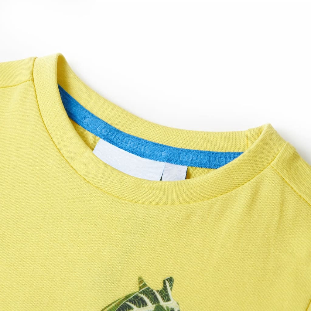 T-shirt de criança amarelo 92