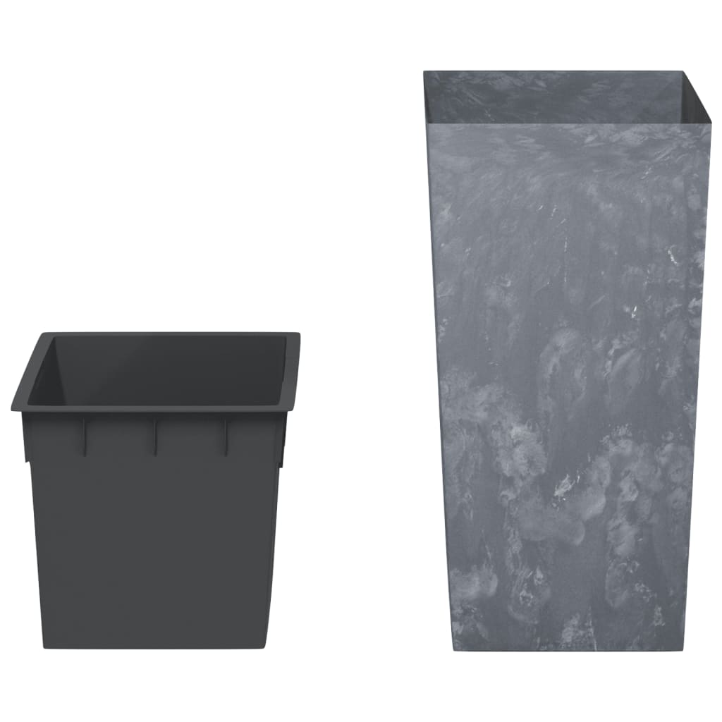 Vaso c/ interior removível 21/49 l + aspeto cimento cinza
