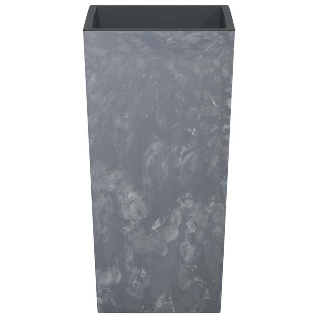 Vaso c/ interior removível 21/49 l + aspeto cimento cinza