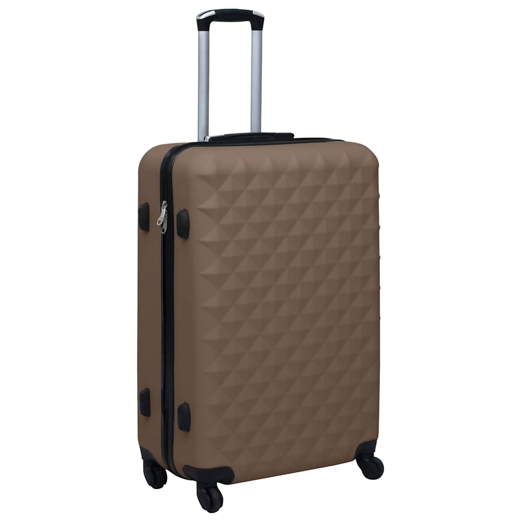 Conjunto de tróleis estojo rígido 2 pcs ABS castanho