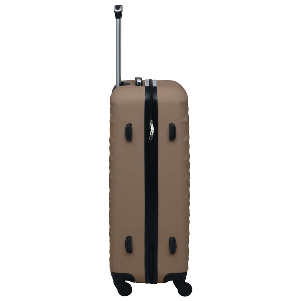 Conjunto de tróleis estojo rígido 2 pcs ABS castanho