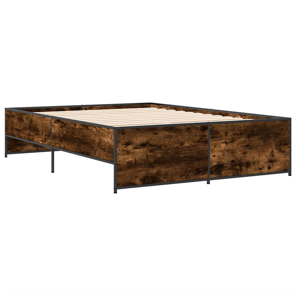 Estrutura de cama 135x190 cm derivados madeira/metal
