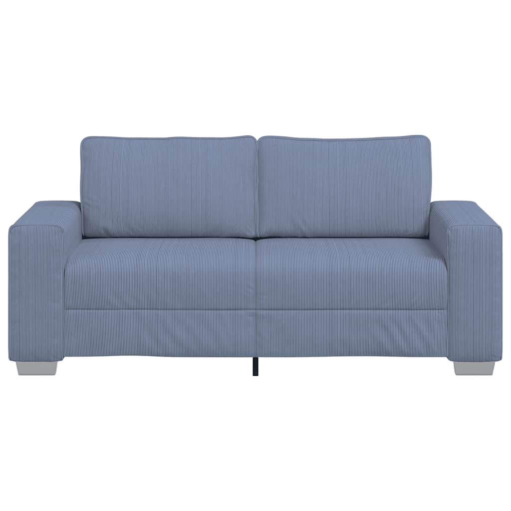 Sofá-luvas 180x77x82 cm tecido corduroy azul