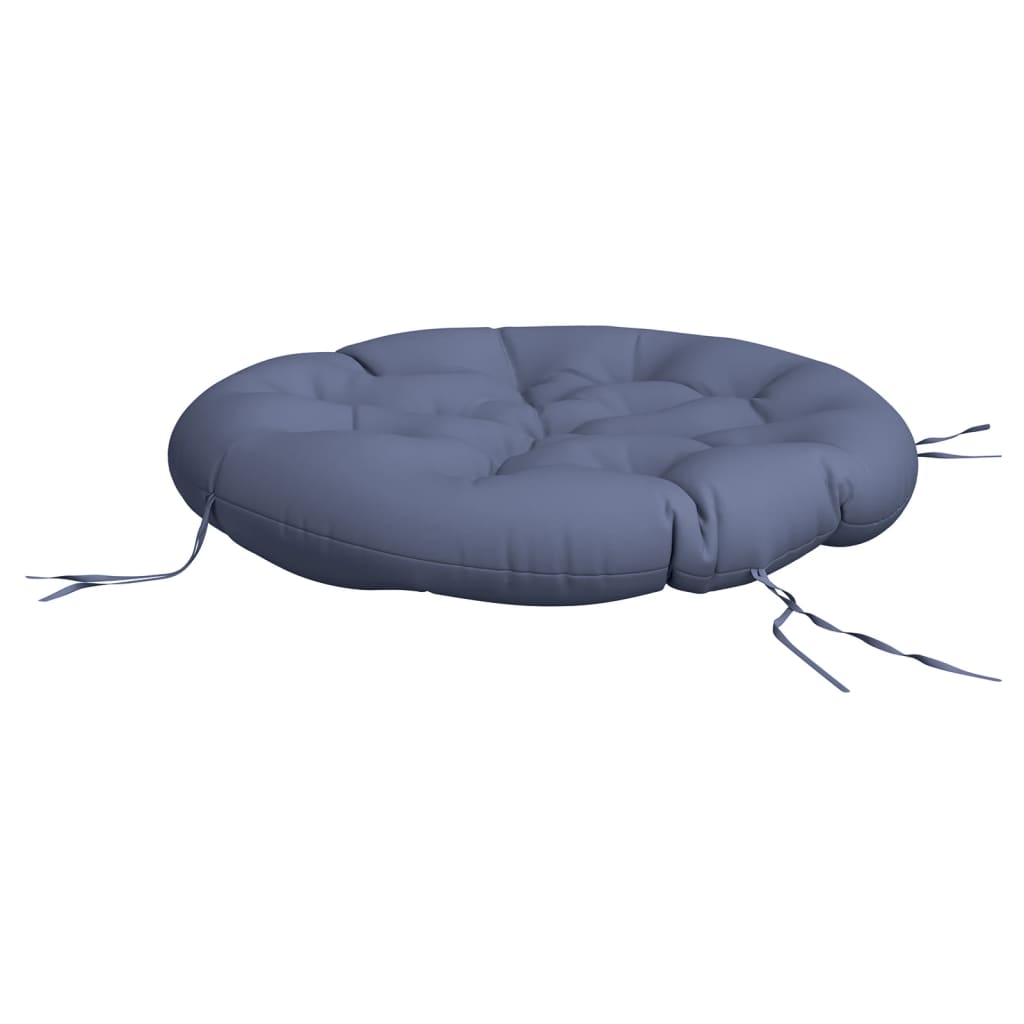 Almofadão redondo ø 100x11 cm tecido oxford azul-marinho