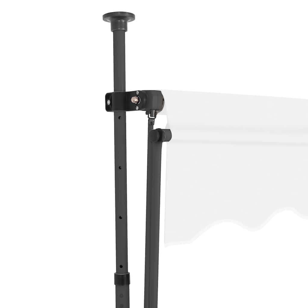 Toldo retrátil manual com LED 100 cm creme
