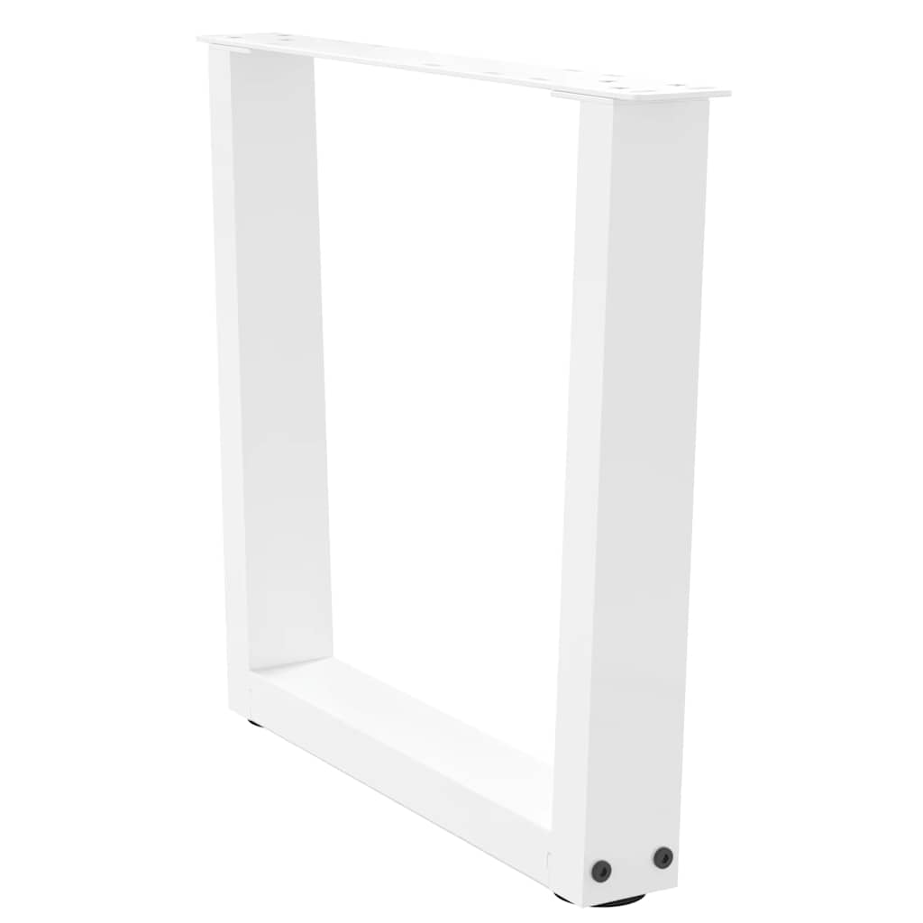 Pés para mesa de centro em v, 2 peças, branco, 60x (42-43,3) cm, aço