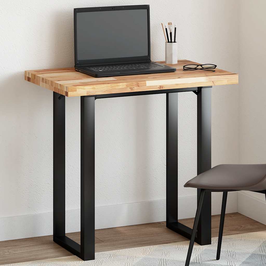 Tampo de mesa retangular 100x50x4 cm madeira de acácia maciça