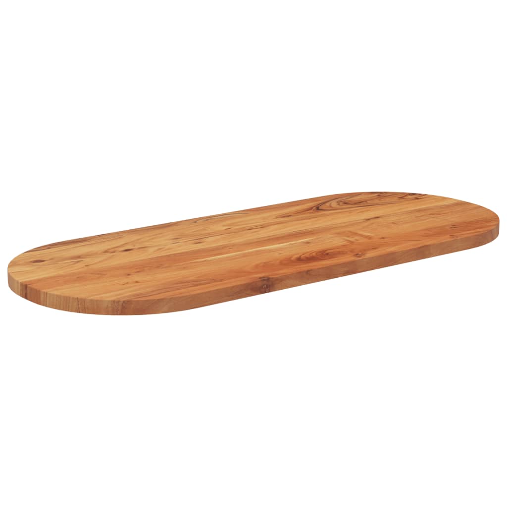 Tampo de mesa oval 140x60x2,5 cm madeira de acácia maciça