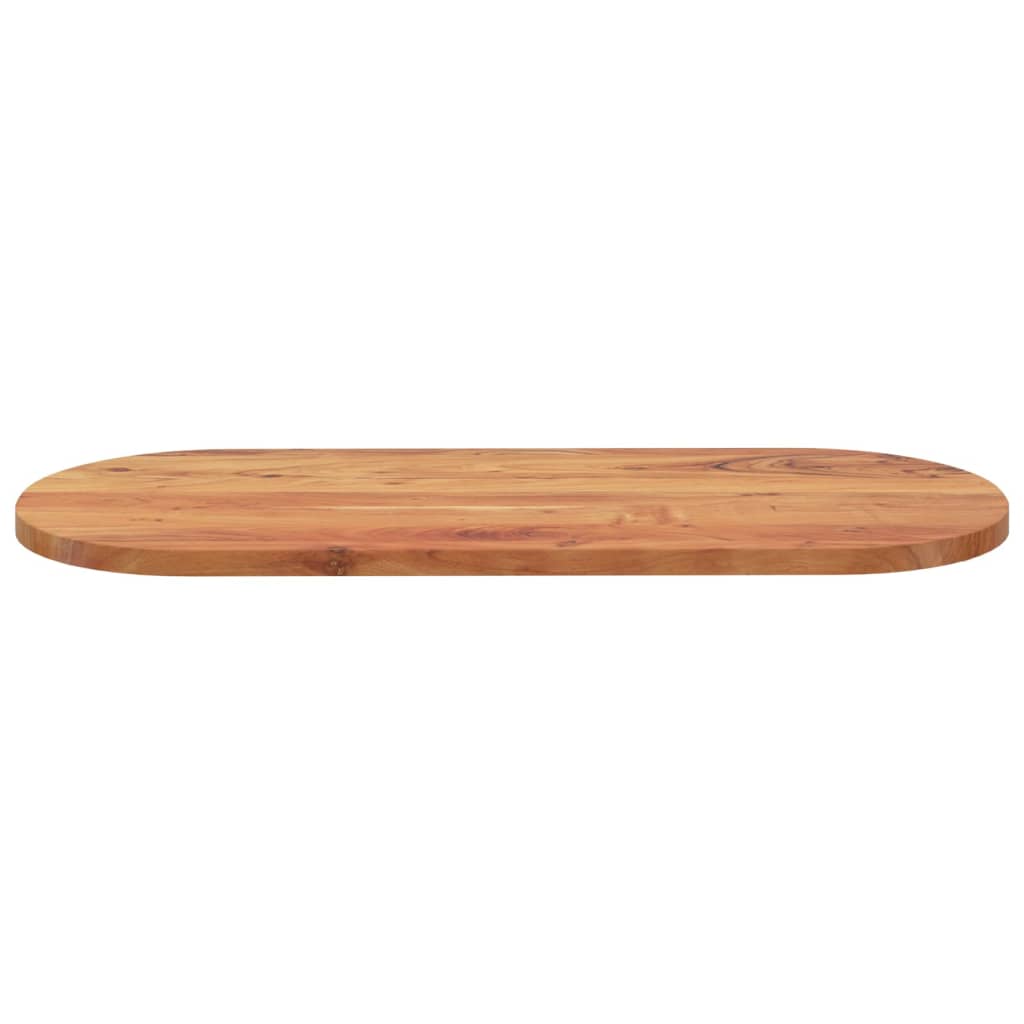 Tampo de mesa oval 140x60x2,5 cm madeira de acácia maciça
