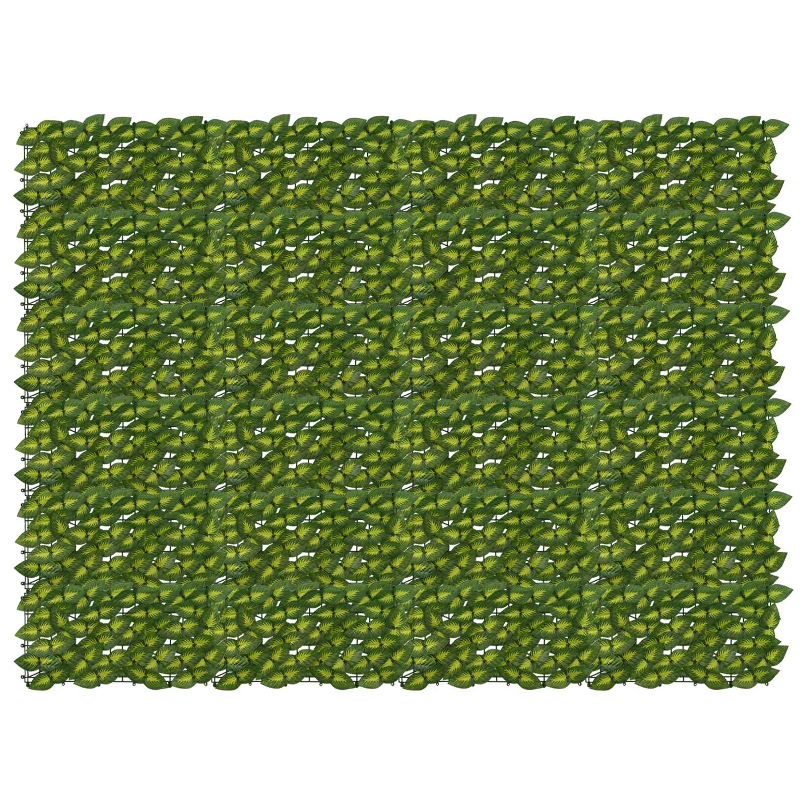 Tela de varanda com folhas verde e amarelo 200 x 150 cm