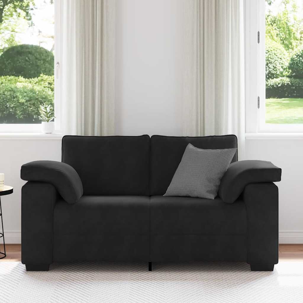 Sofá-luvas 160x77x82 cm veludo preto