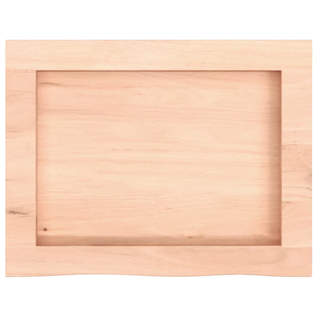 Bancada p/ casa de banho 40x30x(2-4) madeira maciça não tratada