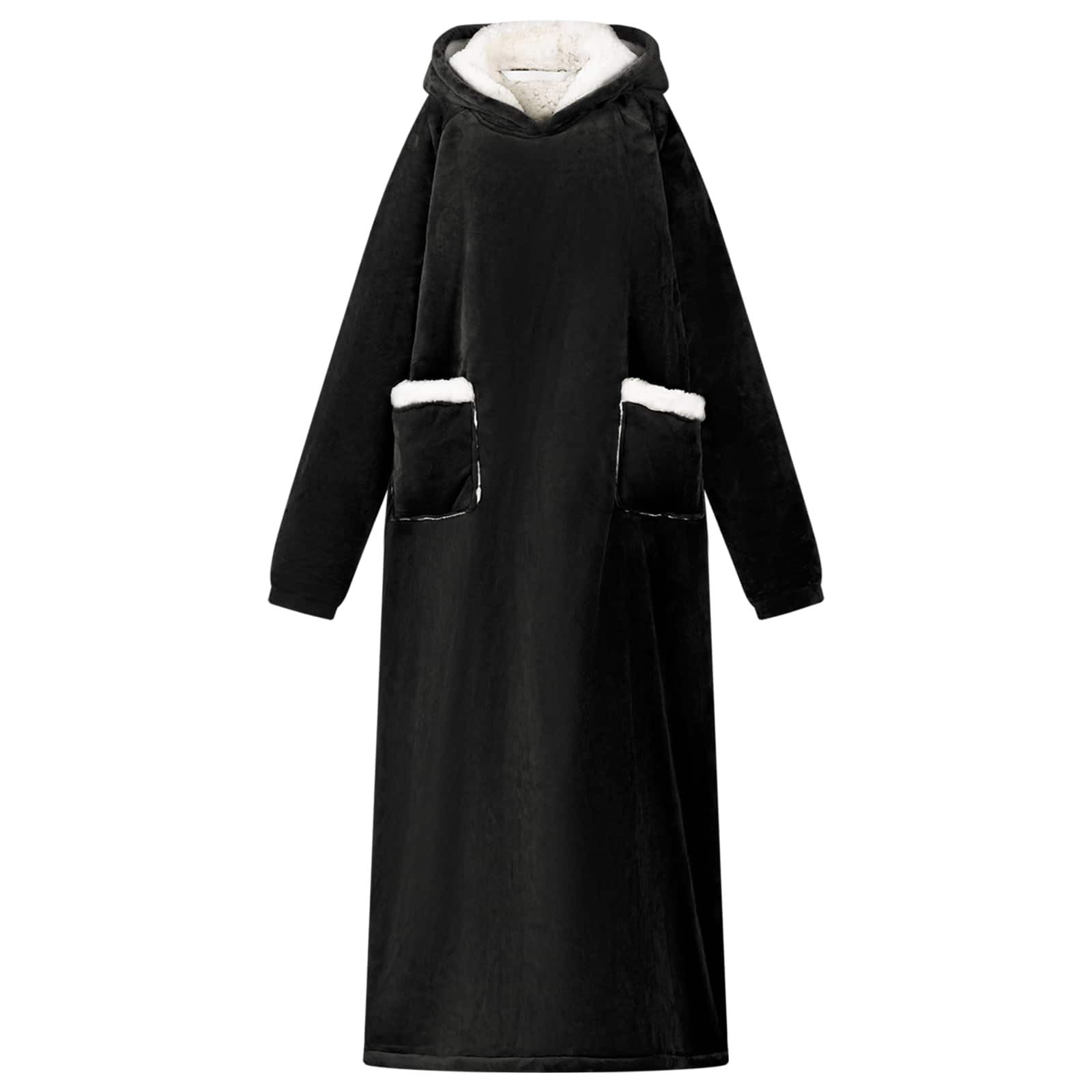 Sweatshirt manta preto l fleece e flanela