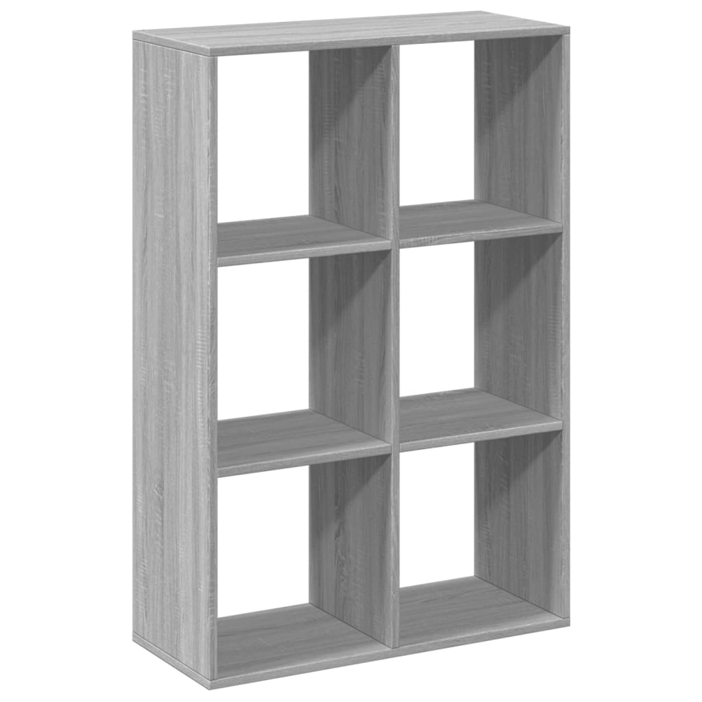Estante divisória 69,5x29x103,5 cm deriv. madeira cinza sonoma