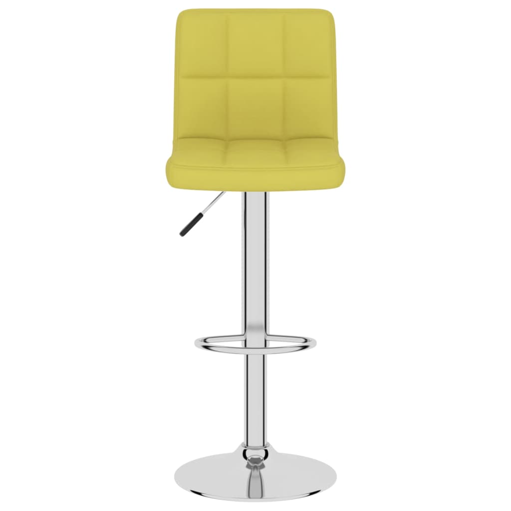 Bancos de bar 2 pcs tecido verde