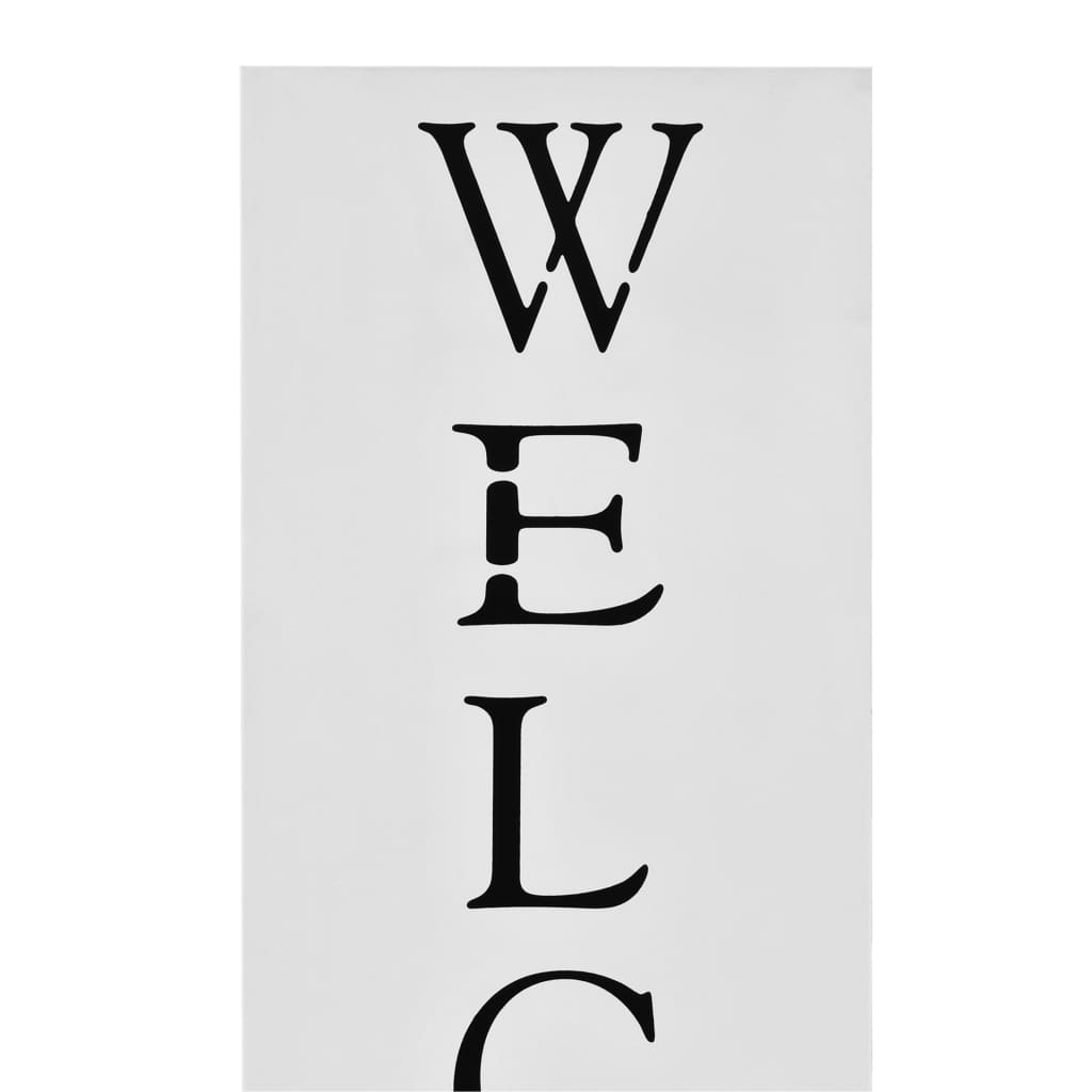 Suporte para guarda-chuvas welcome aço branco