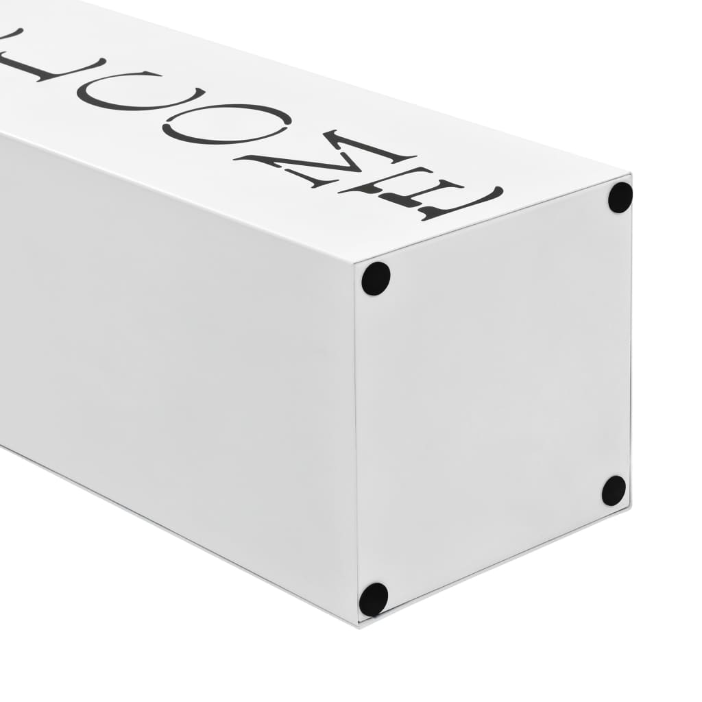 Suporte para guarda-chuvas welcome aço branco
