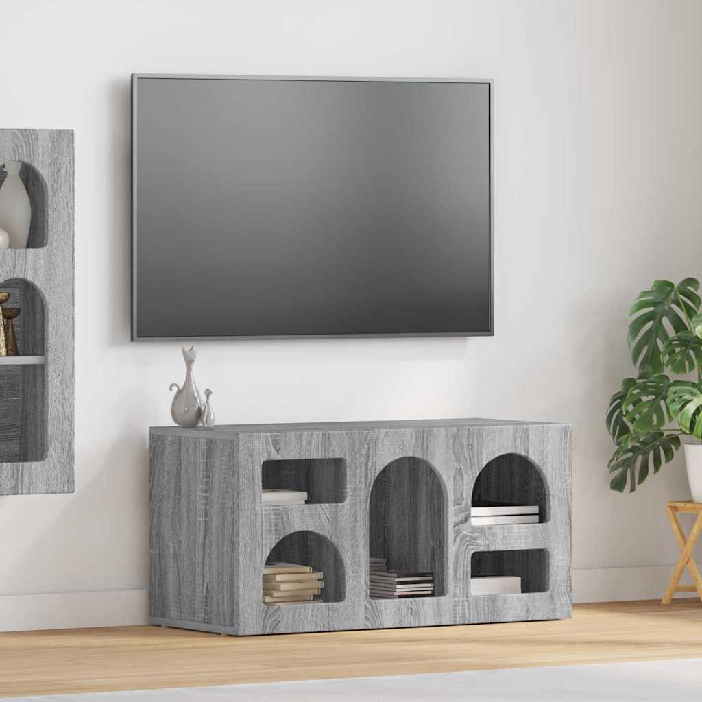 Gabinete para TV elst 80 x 35 x 40 cm cinza sonoma