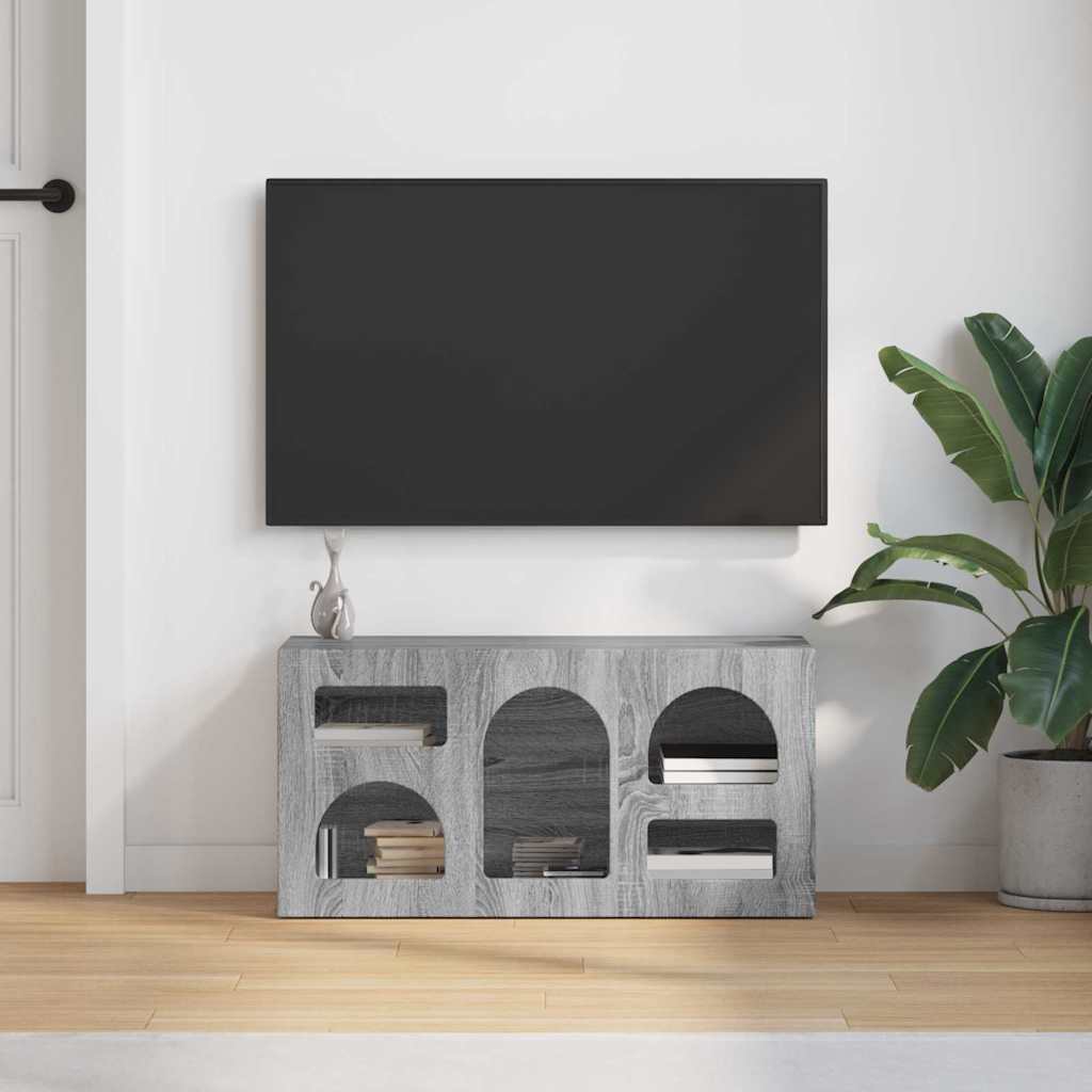 Gabinete para TV elst 80 x 35 x 40 cm cinza sonoma