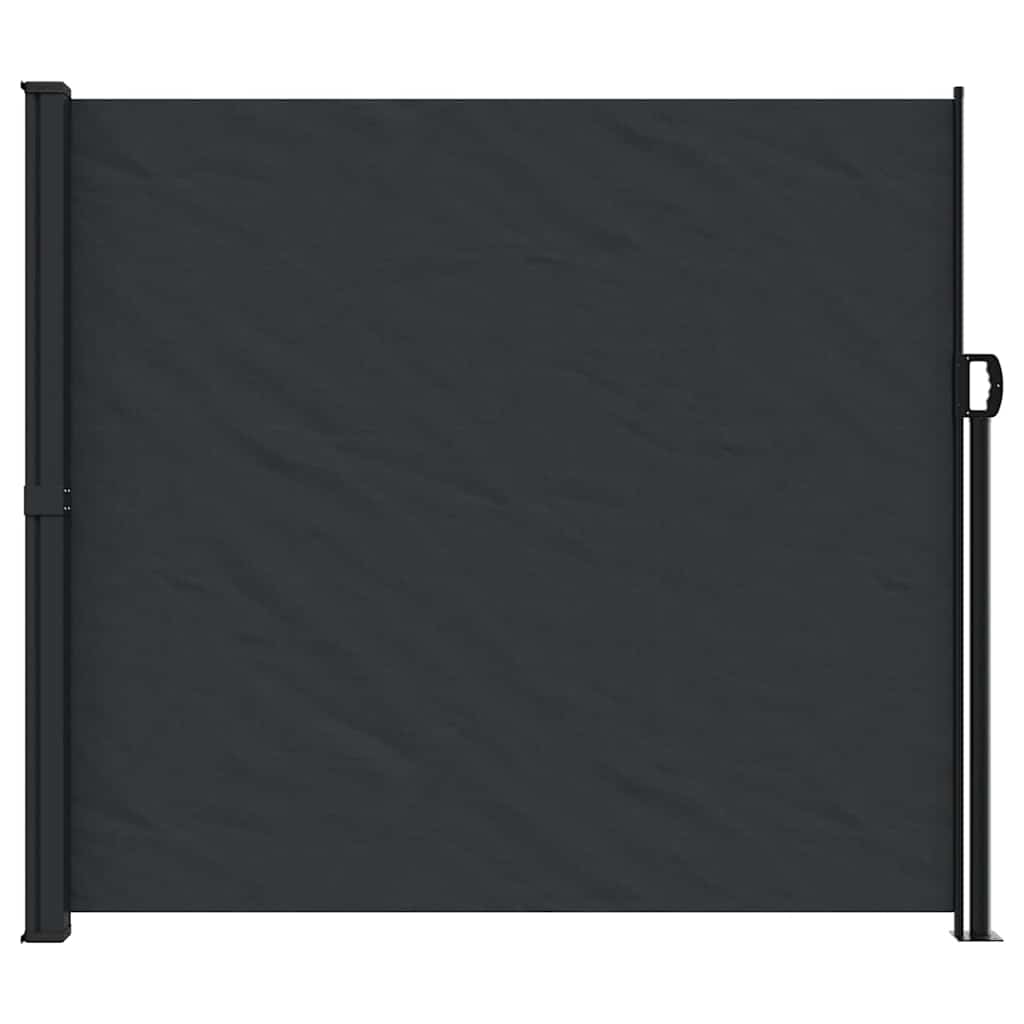 Toldo lateral retrátil 180x300 cm preto