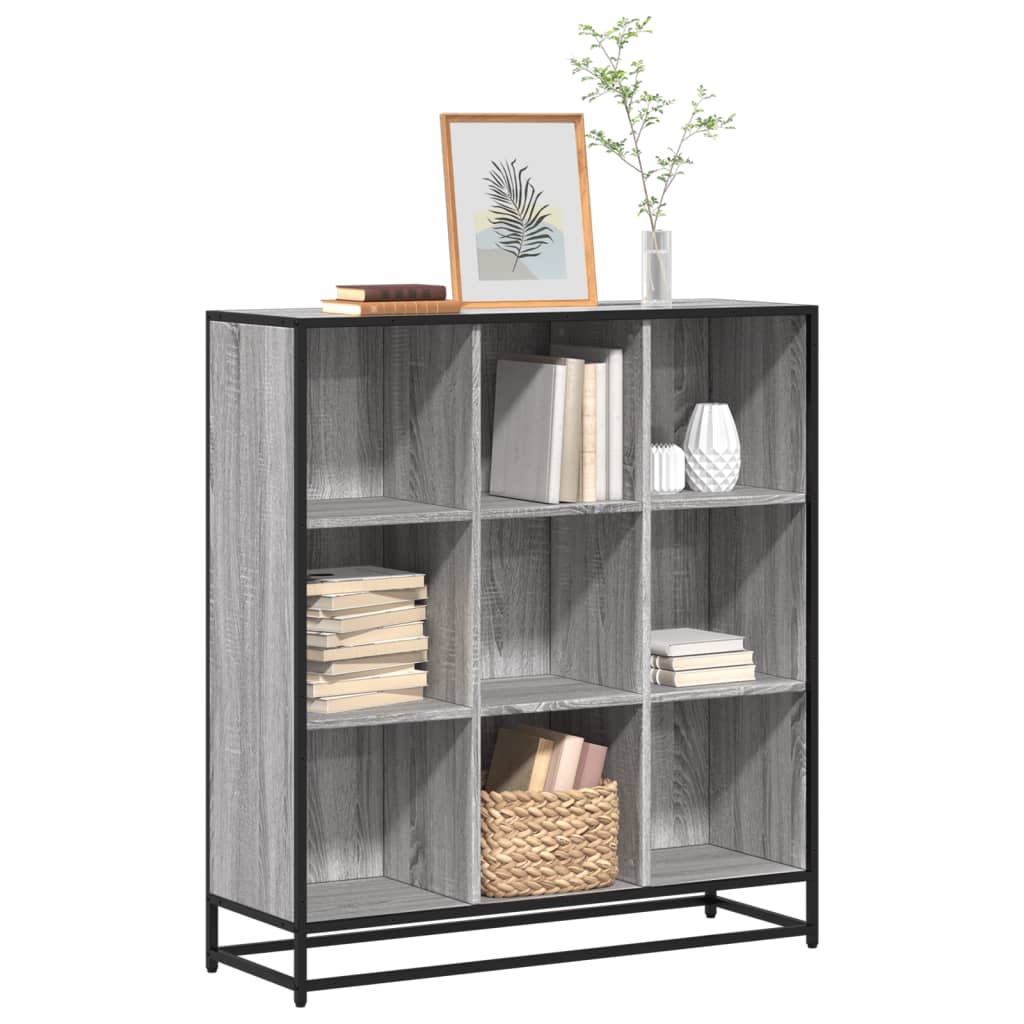 Estante 97,5x33x107,5 cm derivados madeira/metal cinza sonoma