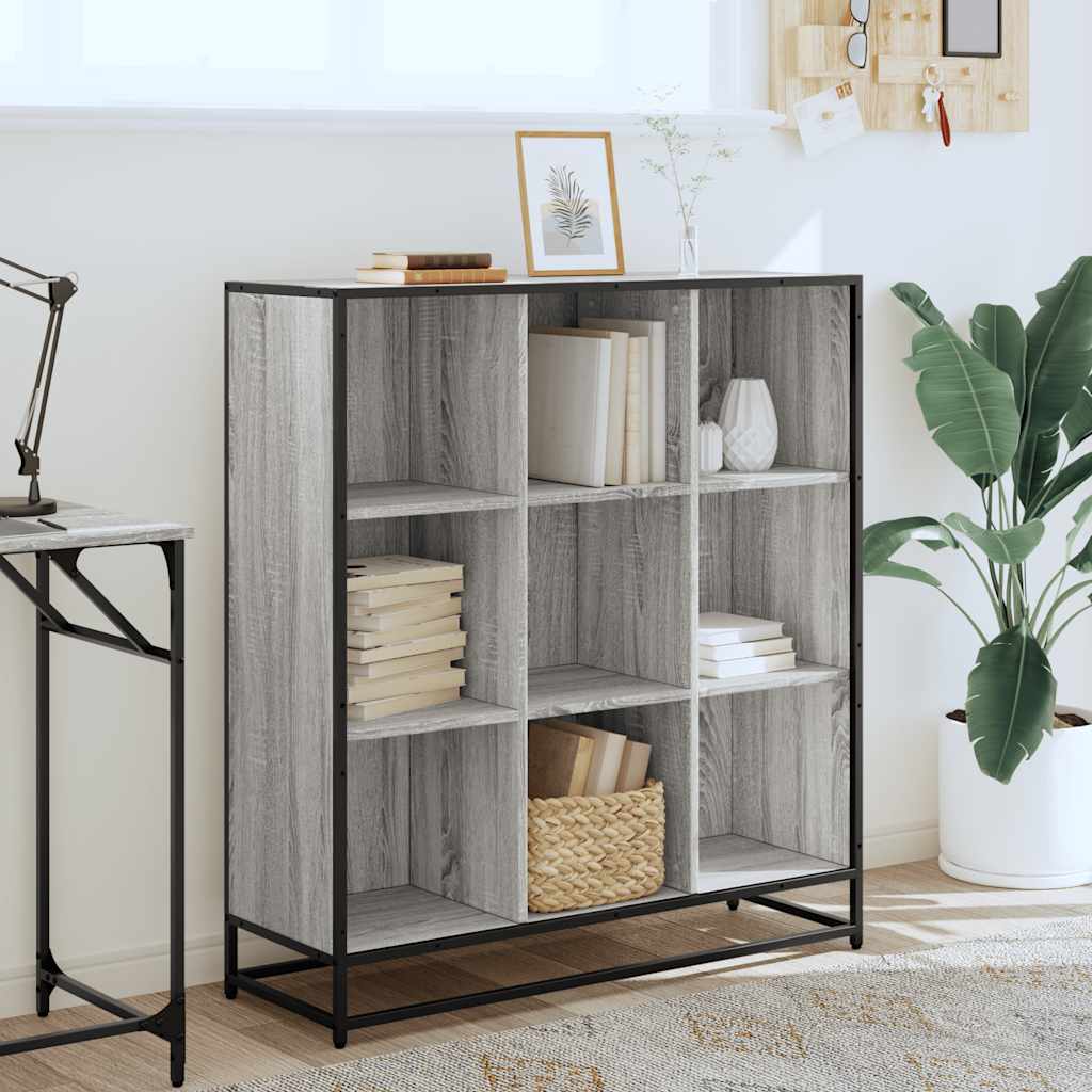 Estante 97,5x33x107,5 cm derivados madeira/metal cinza sonoma