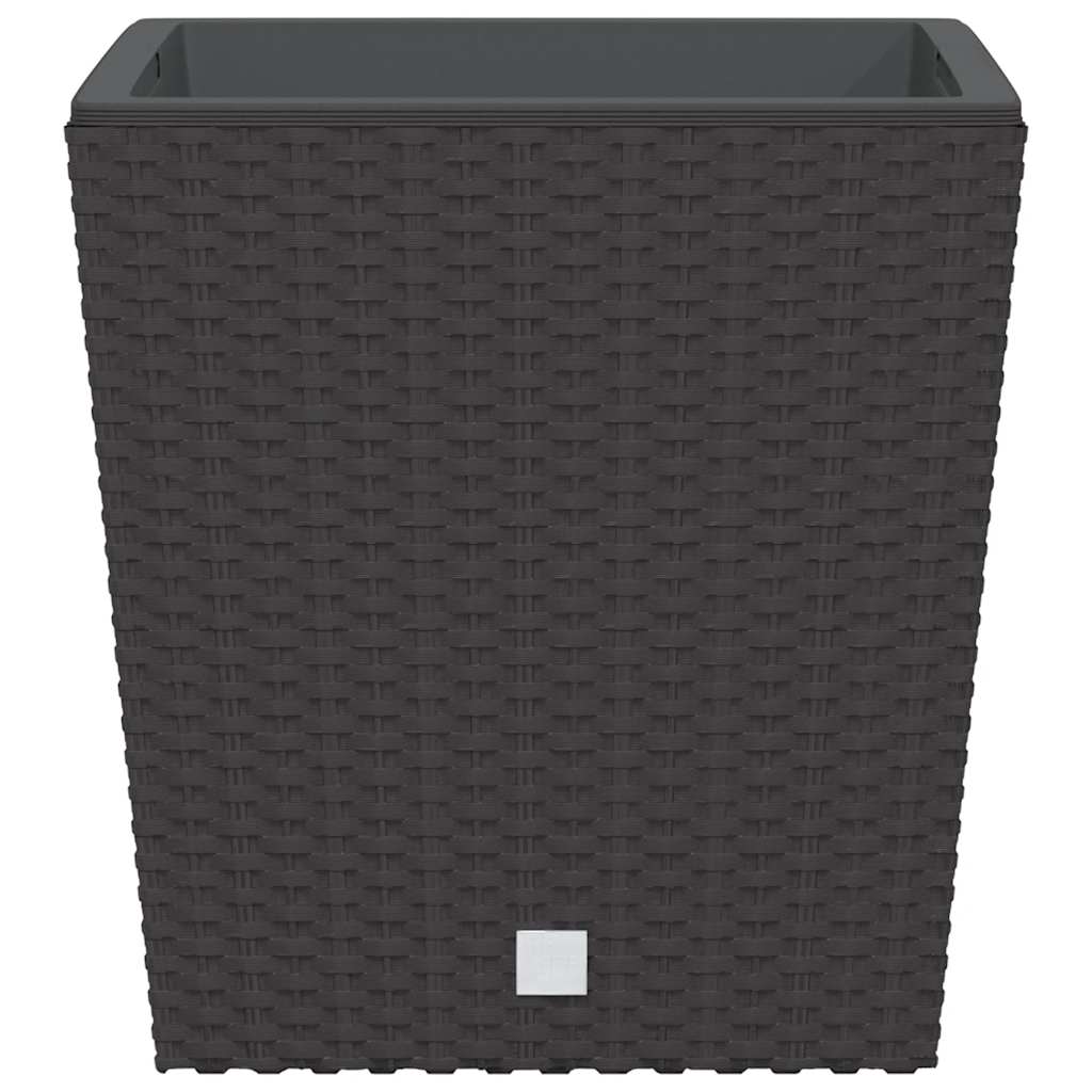 Vaso com interior removível 21 / 32 l vime PP castanho