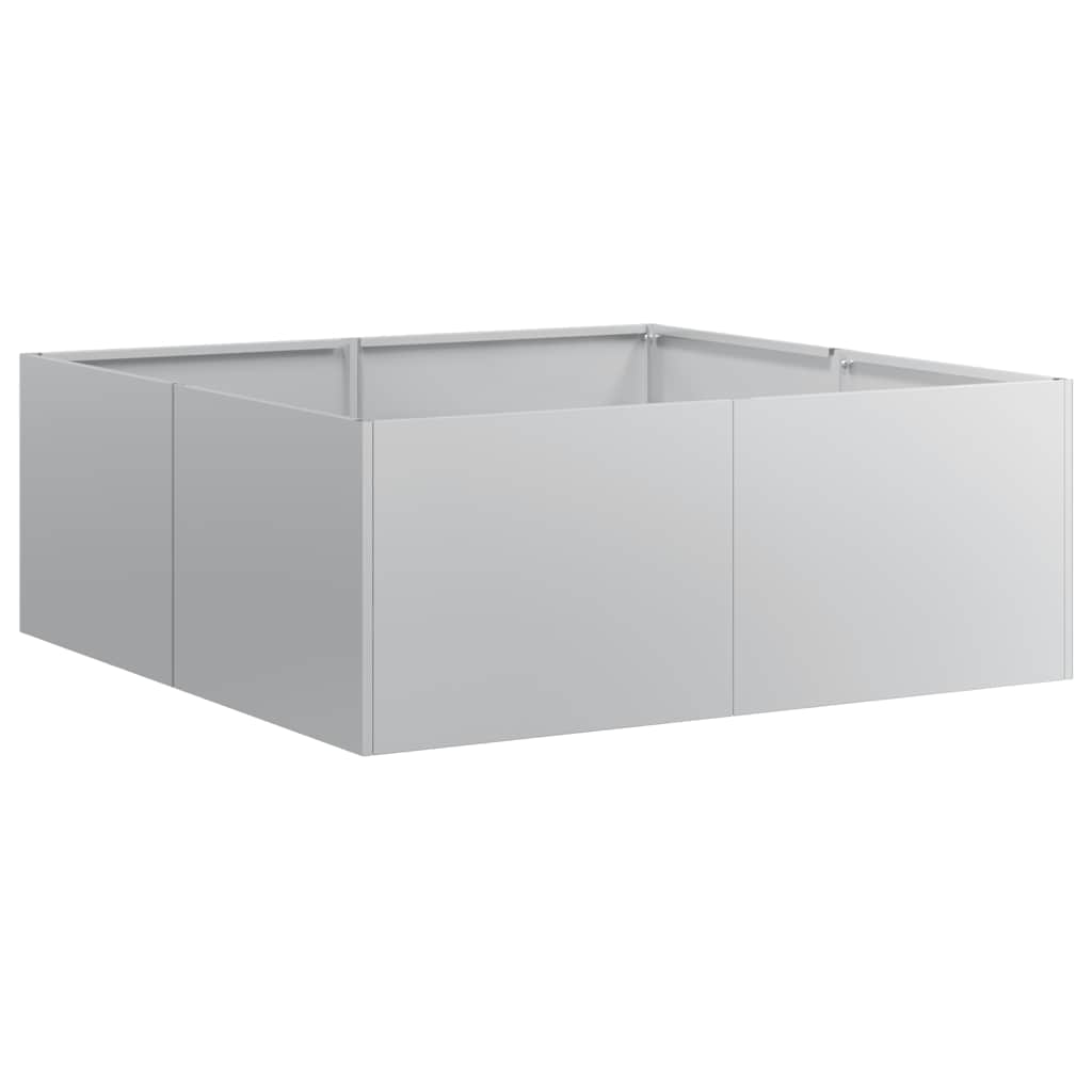 Vaso/floreira 80x80x30 cm aço galvanizado