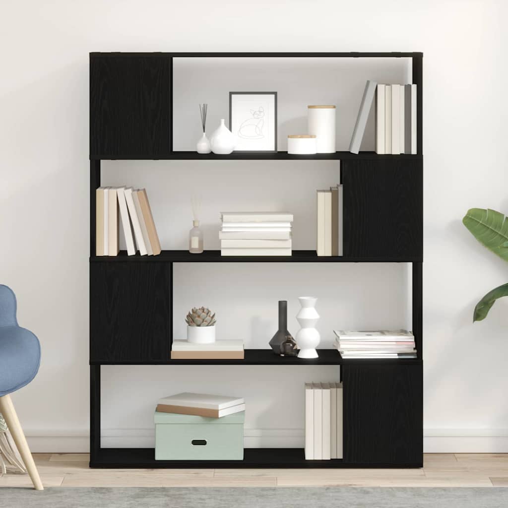 Conjunto de móvel de TV 100 x 24 x 124,5 cm carvalho preto