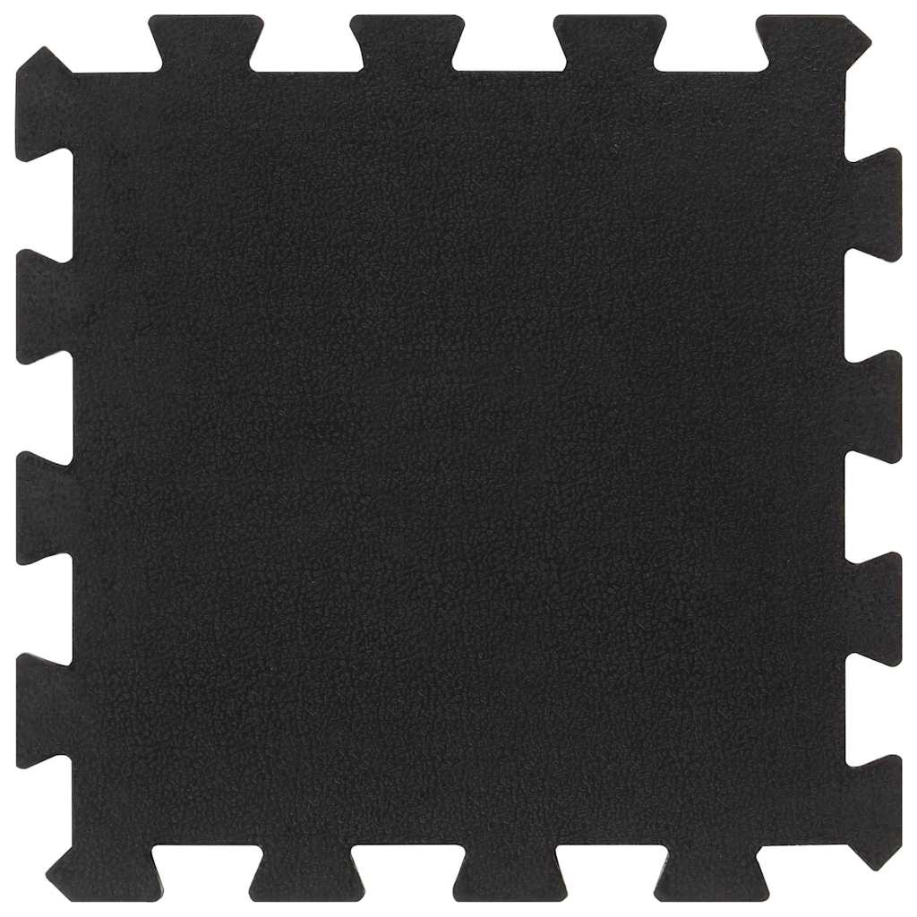 Ladrilhos de borracha 16 pcs 16 mm 30x30 cm preto
