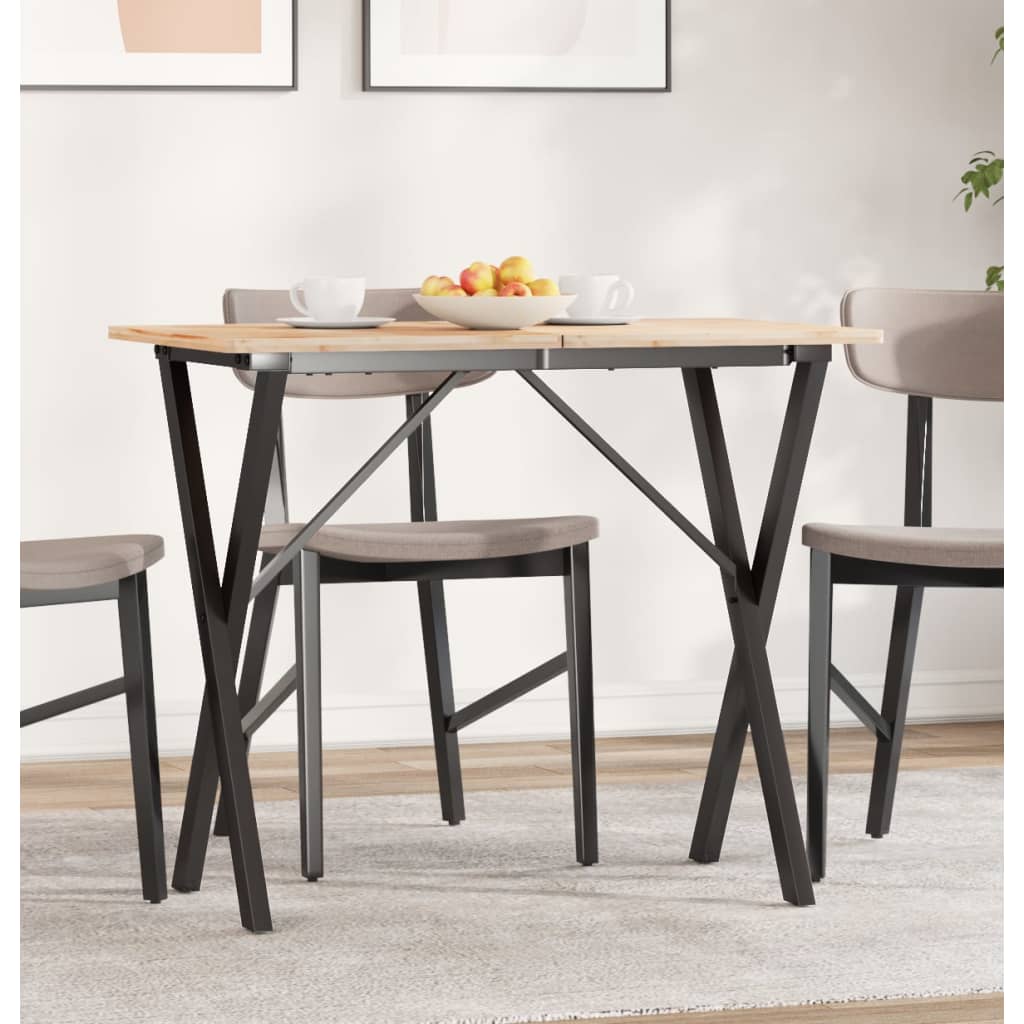 Pernas para mesa de jantar estrutura em x aço