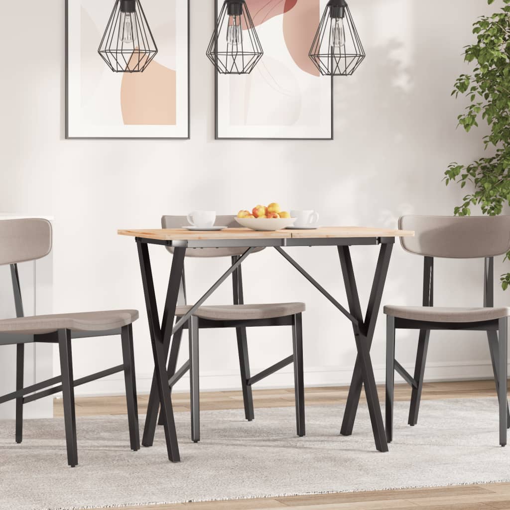 Pernas para mesa de jantar estrutura em x aço