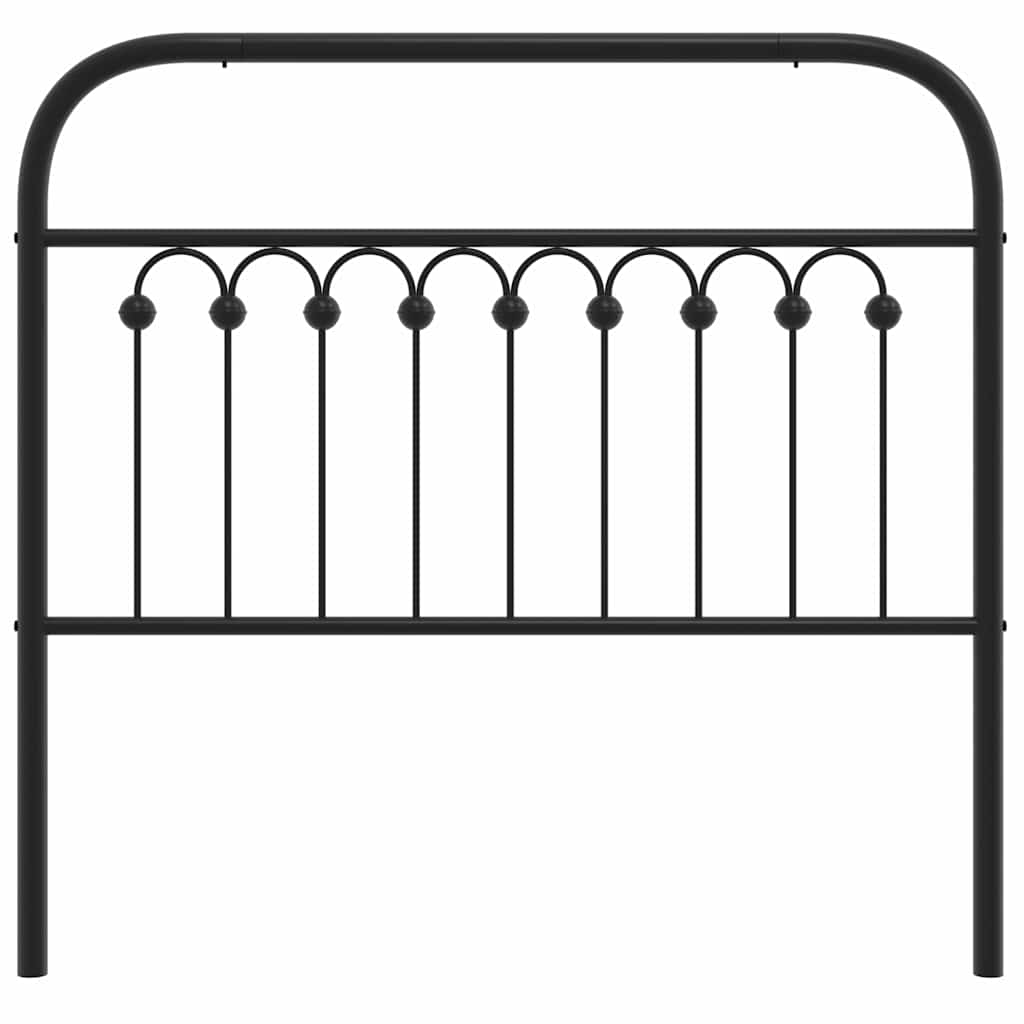 Cabeceira de substituição 100 cm metal preto