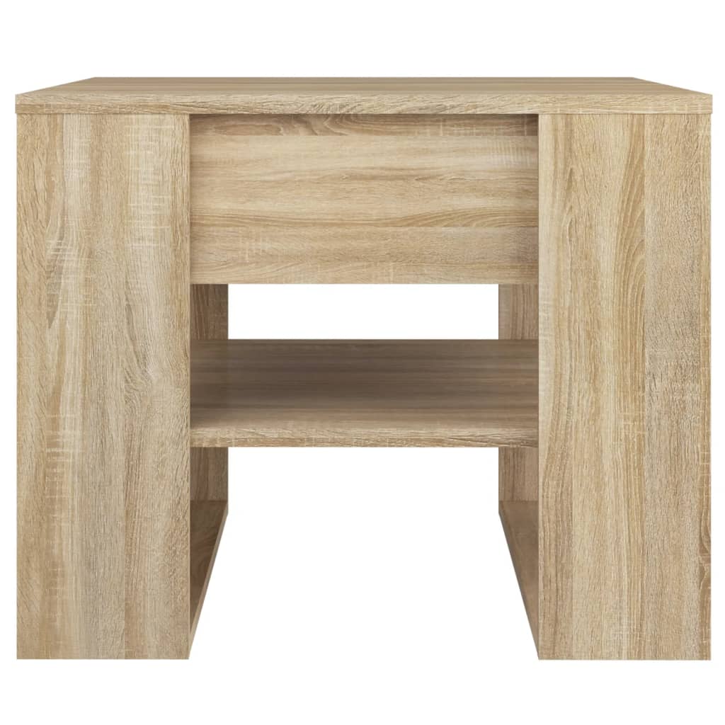 Mesa de centro 55,5x55x45 cm madeira processada carvalho sonoma