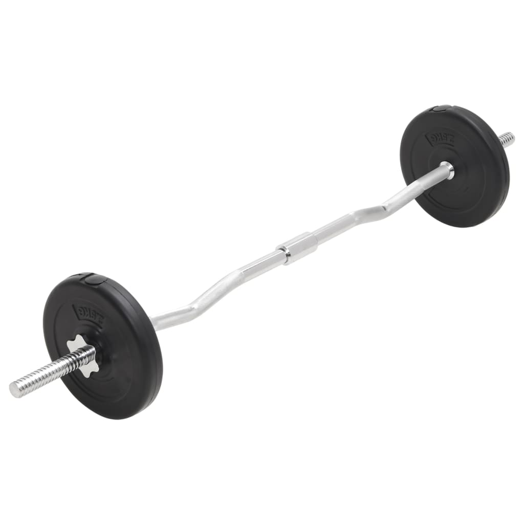 Conjunto de barras e discos 30 kg