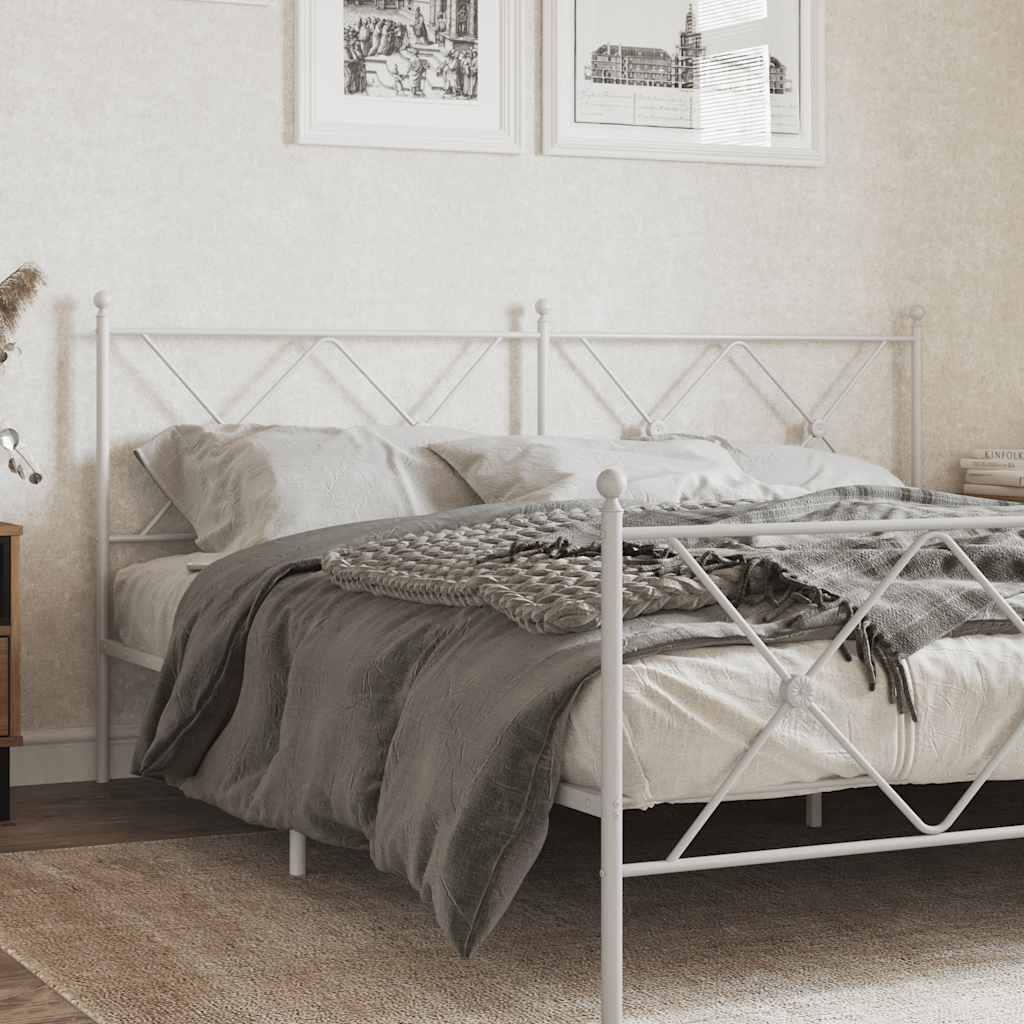 Cabeceira de substituição 180 cm metal branco