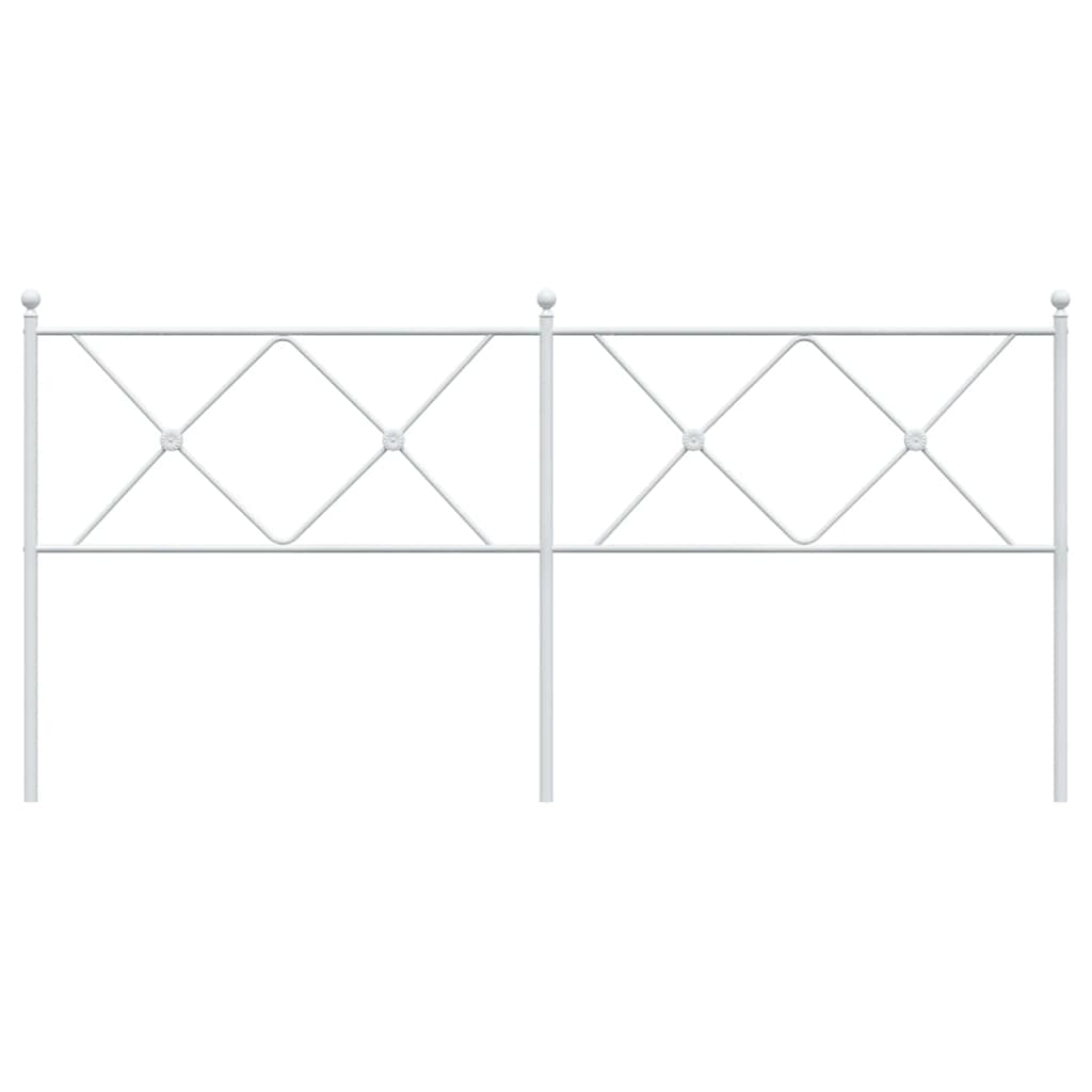Cabeceira de substituição 180 cm metal branco