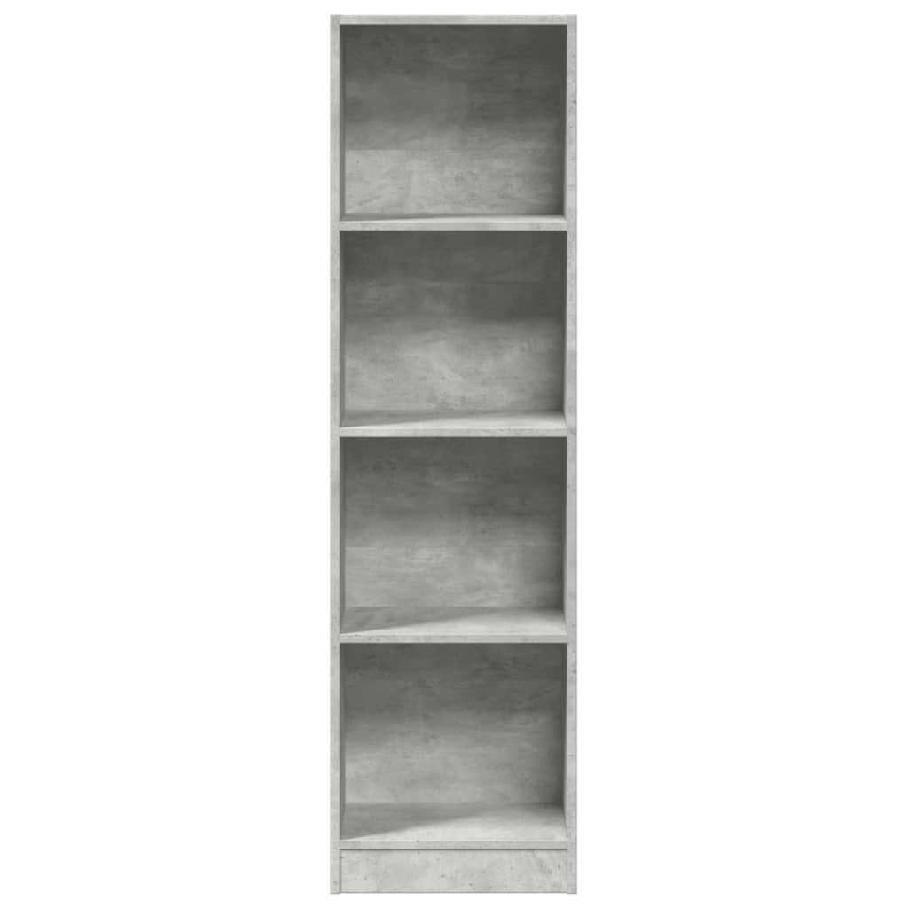 Estante 40x24x143 cm derivados de madeira cinzento cimento